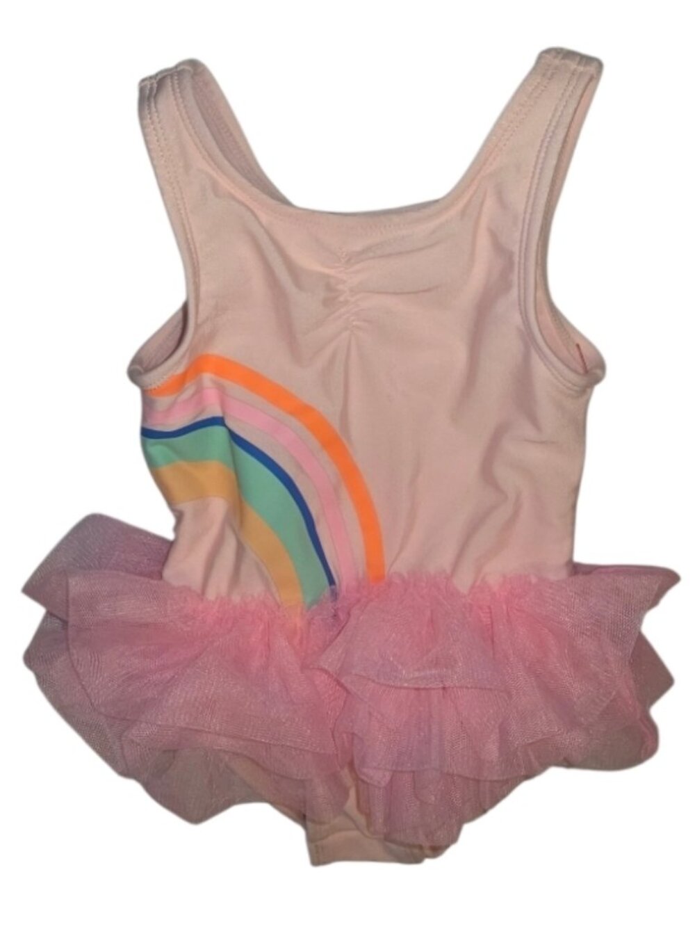 Cat and Jack Rainbow Swimsuit Tulle Snaps Ruffled Dance Tutu 4T